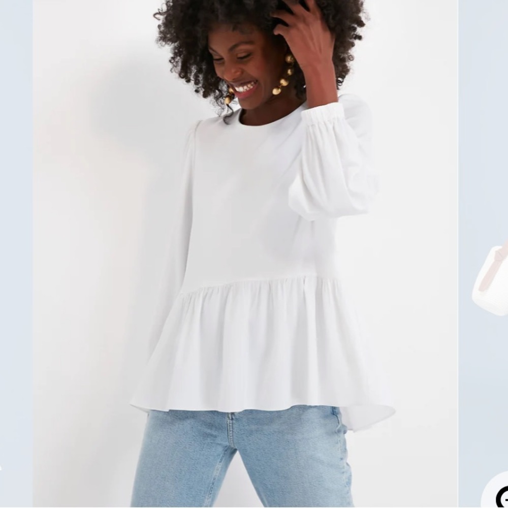 White Carlota Peplum Blouse
POMANDER PLACE